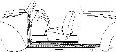 VAN WEZEL 580106 -  Накладка порога
